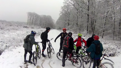 dans la neige